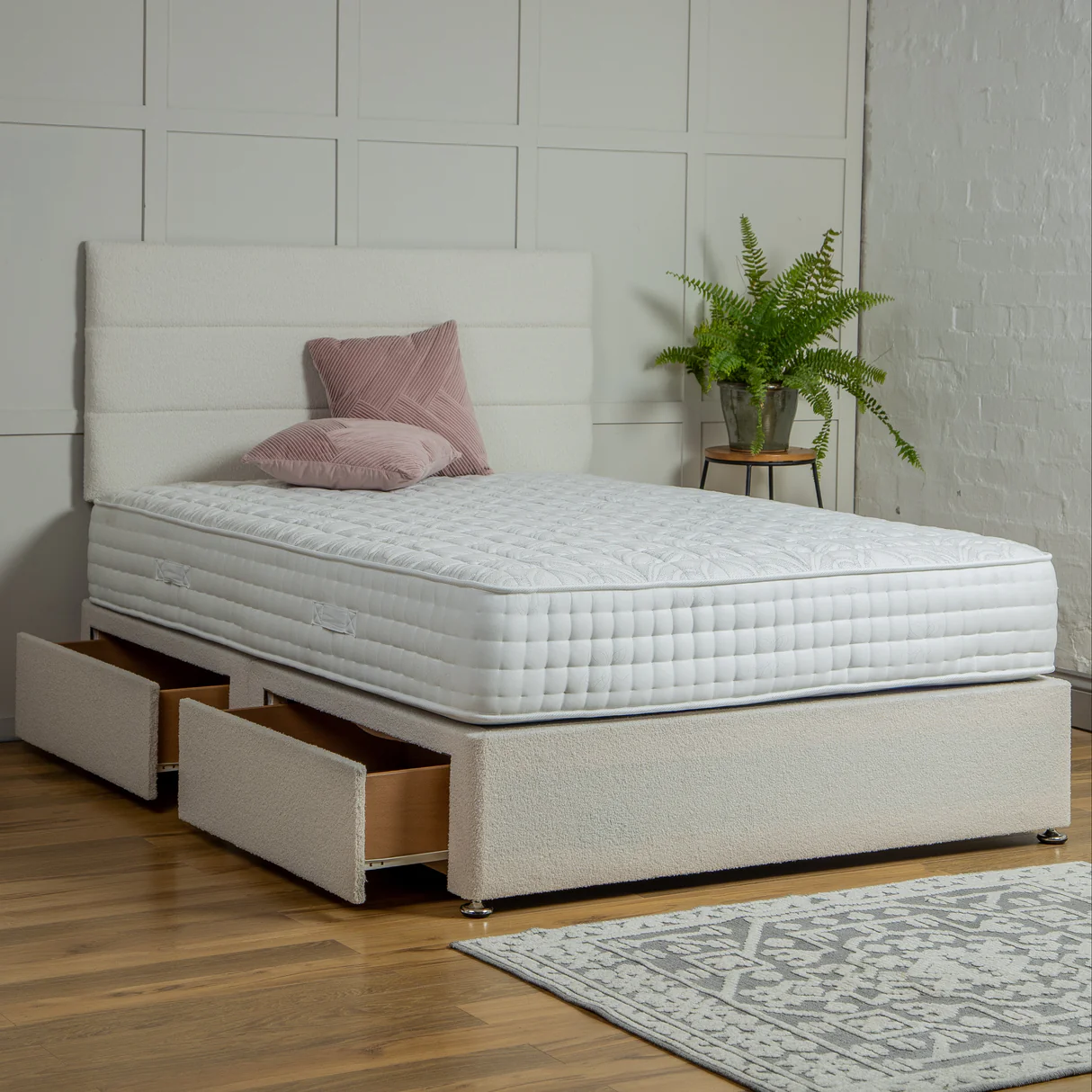 Kensington Divan Bed Set with Headboard UK | Buy Online | Free Delivery